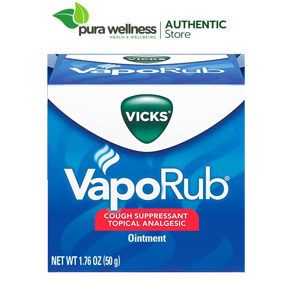Vicks VapoRub Ointment Decongestant Chest Rub Dầu bôi ấm ngực 50g