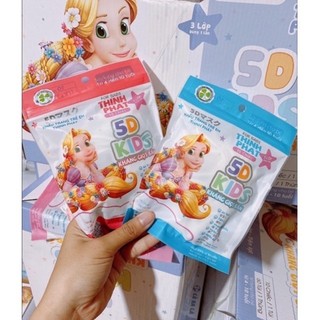 combo 50  Khẩu Trang Trẻ Em 5D thịnh phát   bé 5 tới 12 tuổi  cao cấp cho bé hàng công ty