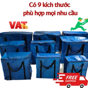 Túi bạt - túi dứa có dây kéo đựng đồ chịu tải trên 20kg - nhiều size