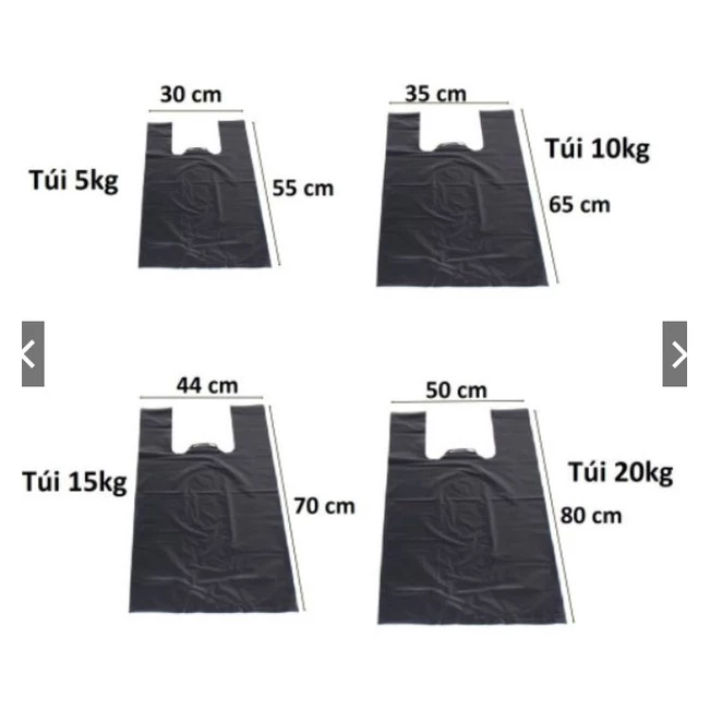 1kg Túi bóng đen hàng đẹp đủ kích thước (có bán sỉ)