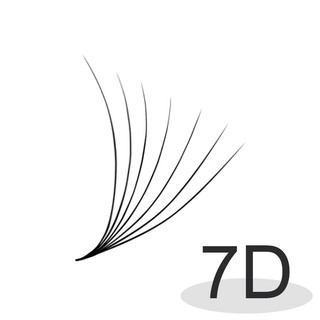 Mi fan 9D MD LASHES độ cong C - CC - D, độ dày 0.05 - 1 hộp 1000 fan - dụng cụ nối mi