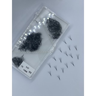 Mi fan 7D MD LASHES độ cong C - CC - D, độ dày 0.07 - 1 hộp 1000 fan - dụng cụ nối mi