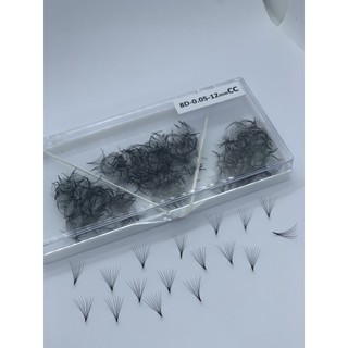 Mi fan 8D MD LASHES độ cong C - CC - D, độ dày 0.7 - 1 hộp 1000 fan - dụng cụ nối mi