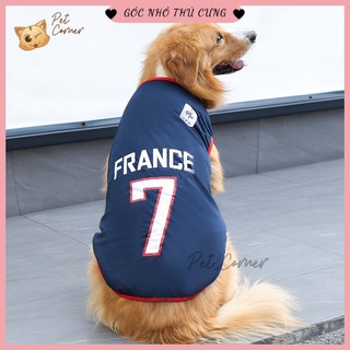 [2XL-6XL] Áo ba lỗ thể thao bóng đá cho thú cưng vải lưới thoáng khí, áo cho chó mèo mùa hè