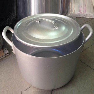 Nồi Quân Dụng Nhôm 30-120L Có Nắp, Nồi Nấu Phở, Cháo, Nồi Công Nghiệp Siêu Bền