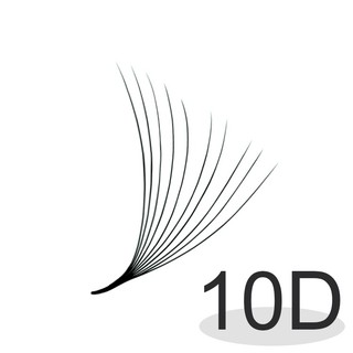 Mi fan 9D MD LASHES độ cong C - CC - D, độ dày 0.05 - 1 hộp 1000 fan - dụng cụ nối mi