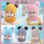 Mũ len 2 quả bông kèm khăn cho bé yêu, mũ len ấm áp cho bé ANKIDS