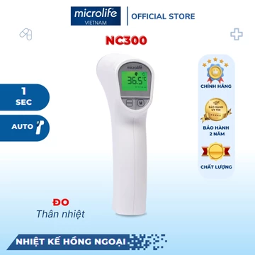 Nhiệt Kế Hồng Ngoại Đo Trán MICROLIFE NC300 Công Nghệ Cảm Biến Nhiệt Hồng Ngoại Mới Nhất Bảo Hành 2 Năm