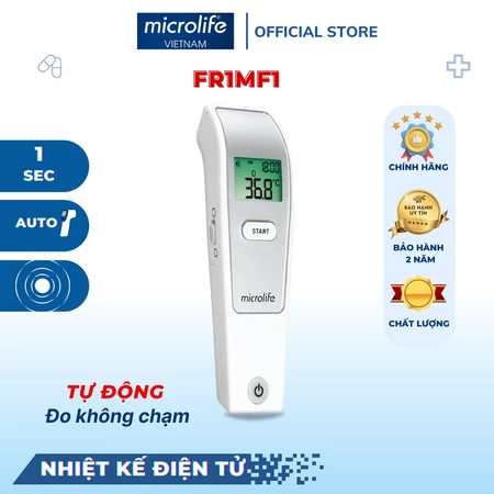 Nhiệt Kế Hồng Ngoại Đo Trán Microlife FR1MF1 Thích Hợp Đo Thân Nhiệt Trẻ Em, Người Lớn