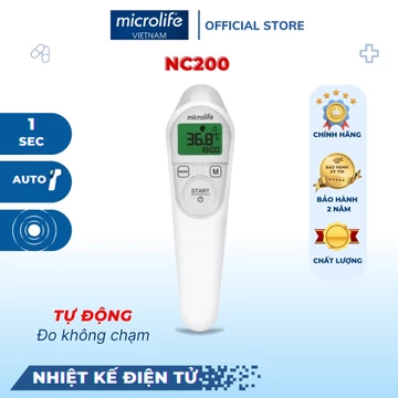 Nhiệt Kế Hồng Ngoại Đo Trán MICROLIFE NC 200 Nhỏ Gọn, Phù Hợp Cho Việc Đo Thân Nhiệt Cho Người Lớn Và Trẻ Em