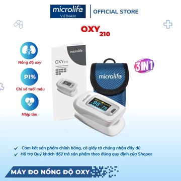 Máy Đo Nồng Độ Oxy Spo2 MICROLIFE OXY 210 Bảo Hành Chính Hãng 2 Năm