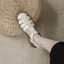 Giày Sandal Rọ nữ đan 3 NAN, Quai da siêu mềm phong cách Nhật đế cao 2.5cm