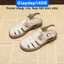 Giày Sandal Rọ nữ đan 3 NAN, Quai da siêu mềm phong cách Nhật đế cao 2.5cm