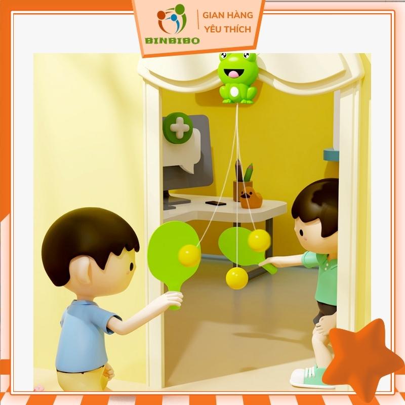 Bộ đồ chơi đánh bóng bàn rèn luyện phản xạ đồ chơi vận động cho bé - Binbibo