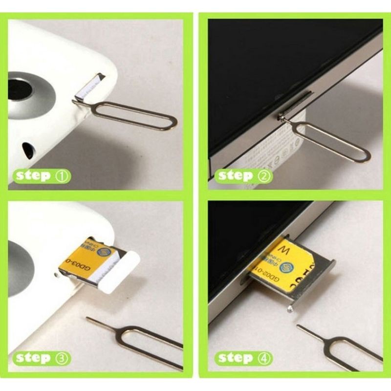 [COMBO 10 ] CÂY LẤY SIM ĐIỆN THOẠI CHẤT LIỆU INOX [COMBO 10 QUE LẤY SIM ]