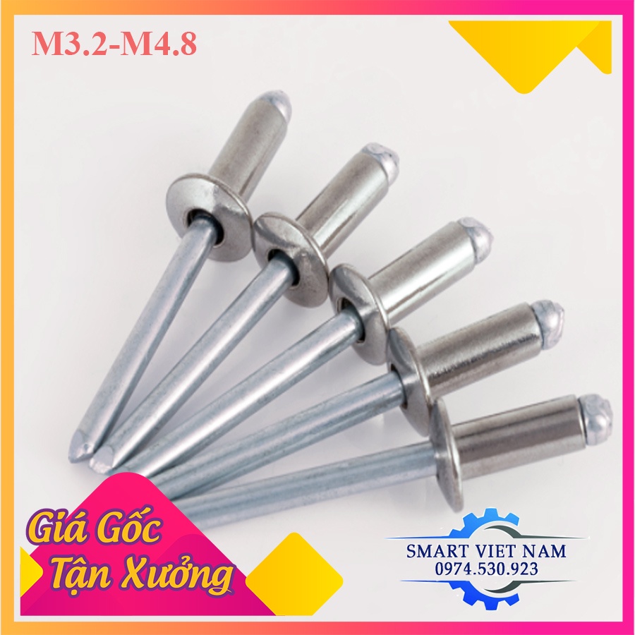 Đinh rút inox 304,Rive inox 304,Combo 100 chiếc | Shopee Việt Nam