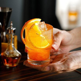 Ly Thủy Tinh Sọc 2 Tầng Mẫu Mới 2022, Cốc Thủy Tinh Chịu Nhiệt Dùng Uống Trà, Cafe, Sinh Tố, 200ml 310ml