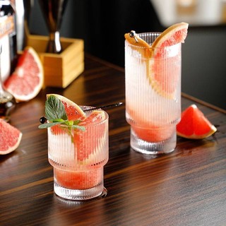 Ly Thủy Tinh Sọc 2 Tầng Mẫu Mới 2022, Cốc Thủy Tinh Chịu Nhiệt Dùng Uống Trà, Cafe, Sinh Tố, 200ml 310ml