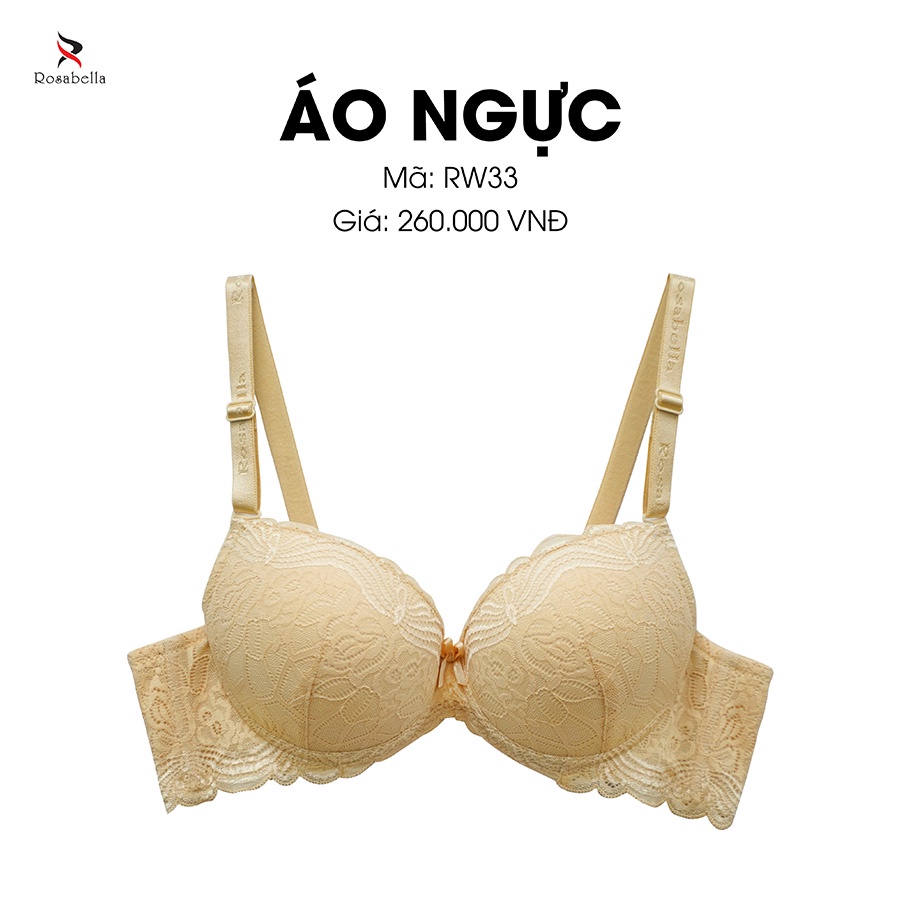 Ảnh Áo Ngực Có Gọng ROSABELLA Chất Liệu Cao Cấp Lớp Mút Dày Cúp Ôm Sát Giúp Nâng Đẩy Vòng 1 Tối Đa RW33 2