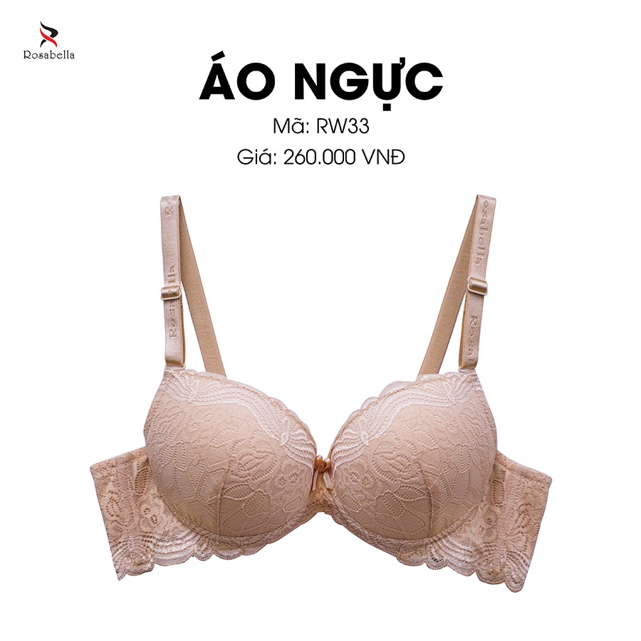 Ảnh Áo Ngực Có Gọng ROSABELLA Chất Liệu Cao Cấp Lớp Mút Dày Cúp Ôm Sát Giúp Nâng Đẩy Vòng 1 Tối Đa RW33 3