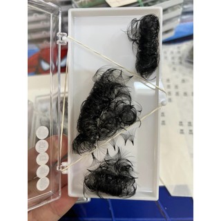 Mi fan  LASHES SUPPLY LINE 18D MD LASHES độ cong C - CC - D, độ dày 0.5 - 1 hộp 1000 fan - dụng cụ nối mi
