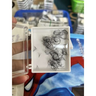 Mi fan  LASHES SUPPLY LINE 18D MD LASHES độ cong C - CC - D, độ dày 0.5 - 1 hộp 1000 fan - dụng cụ nối mi