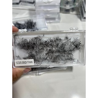 Mi fan 16D MD LASHES độ cong C - CC - D, độ dày 0.5 - 1 hộp 1000 fan - dụng cụ nối mi