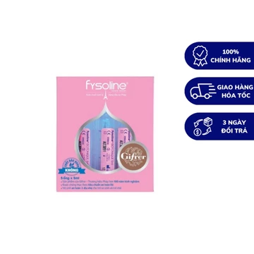 Fysoline Nước Muối Sinh Lý Pháp, Vệ Sinh Mắt, Mũi, Miệng Cho Bé ( Hộp 5 Ống Hồng),muối sinh lý pháp