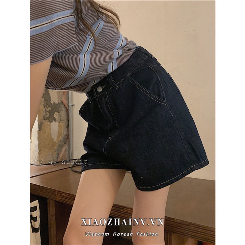 [mã Faholiday Giảm đến 50k đơn Từ 99k] Xiaozhainv Quần Short Denim Lưng