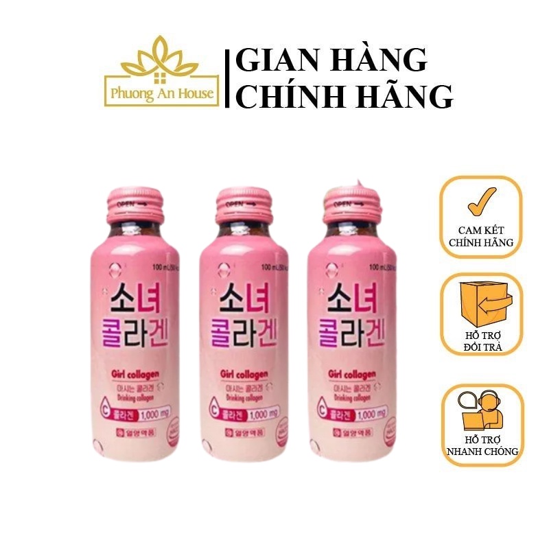 Nước uống Girl Collagen Hàn Quốc 100ml x 10 lọ - PHUONGANHOUSE