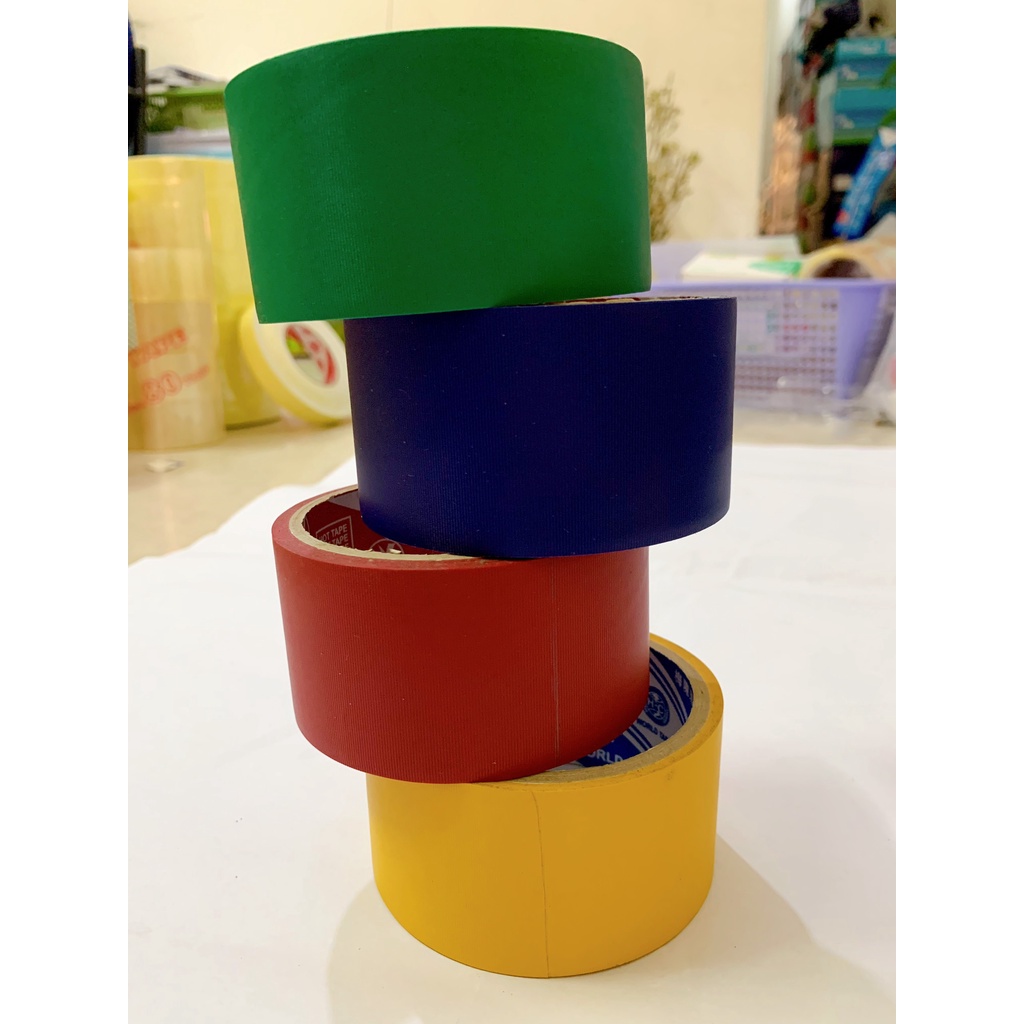 Băng keo Simili dán gáy hồ sơ 3.6F đủ màu | Shopee Việt Nam