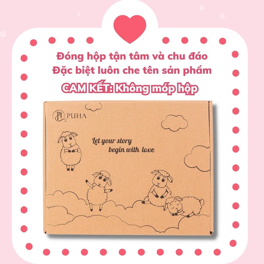 Ảnh Túi sưởi ấm bụng kinh cho nữ Puha 1000ml, nóng lạnh đa năng giữ nhiệt 3h, món quà tặng bạn gái 4
