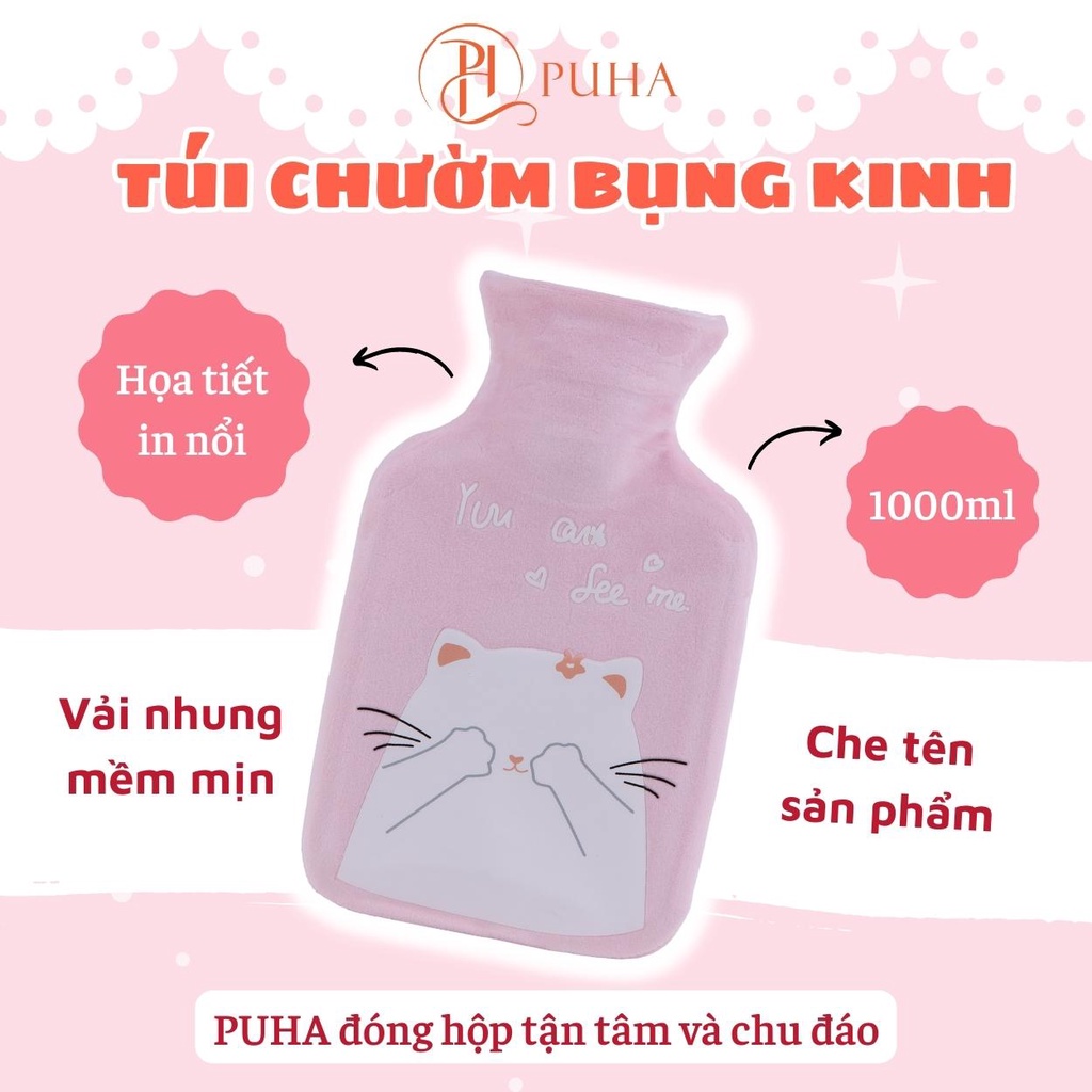 Ảnh Túi chườm bụng nóng lạnh đa năng PH PUHA phiên bản 1000ml 3