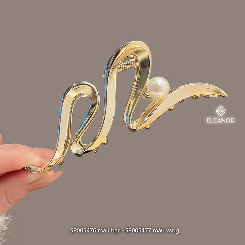 Ảnh Kẹp tóc nữ Eleanor Accessories thiết kế dáng cong kẹp càng cua gợn sóng phụ kiện tóc 5476 2