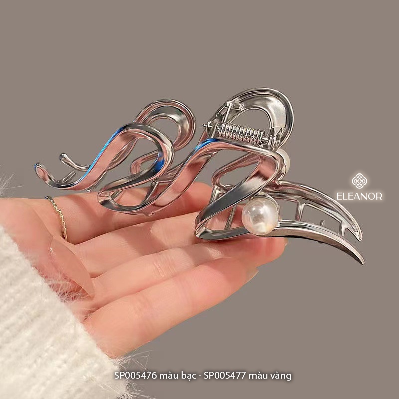 Kẹp tóc nữ Eleanor Accessories thiết kế dáng cong kẹp càng cua gợn sóng phụ kiện tóc 5476