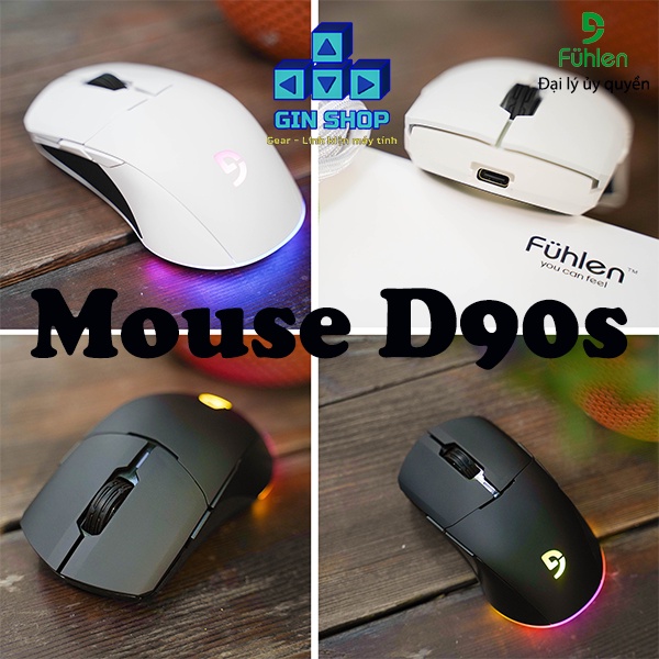 [CHÍNH HÃNG] CHUỘT GAMING FUHLEN D90S RGB – Black - White | Shopee Việt Nam