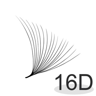 Mi fan LINE 16D độ cong C - CC - D, độ dày 0.5 - 1 hộp 1000 fan - dụng cụ nối mi