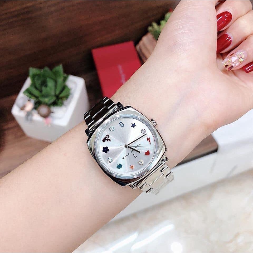 ng h n Marc Jacobs Mandy Watch MJ3548 ng h n day thep khong g Authentic Full box Luxury diamond watch Shopee Vi t Nam