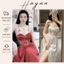 HT239 Váy ngủ sexy phối ren tiểu thư có GỌNG kèm ĐỆM LÓT, đồ ngủ lụa dáng dài sang chảnh HT239