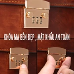 Cặp da nam JILUO khóa số mật khẩu Sếp Cán Bộ Giám Đốc đựng laptop 14 inch tài liệu đi làm công tác — ảnh 7
