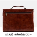 Cặp da nam JILUO khóa số mật khẩu Sếp Cán Bộ Giám Đốc đựng laptop 14 inch tài liệu đi làm công tác — ảnh 5