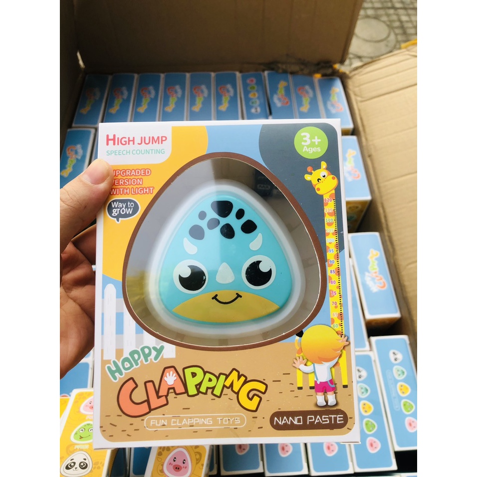 [TẶNG PIN +DECAL] Bộ chạm nhảy tăng chiều cao ĐẾM TIẾNG VIỆT, bộ đồ chơi máy chuông bấm đập nhảy thử thách cho bé