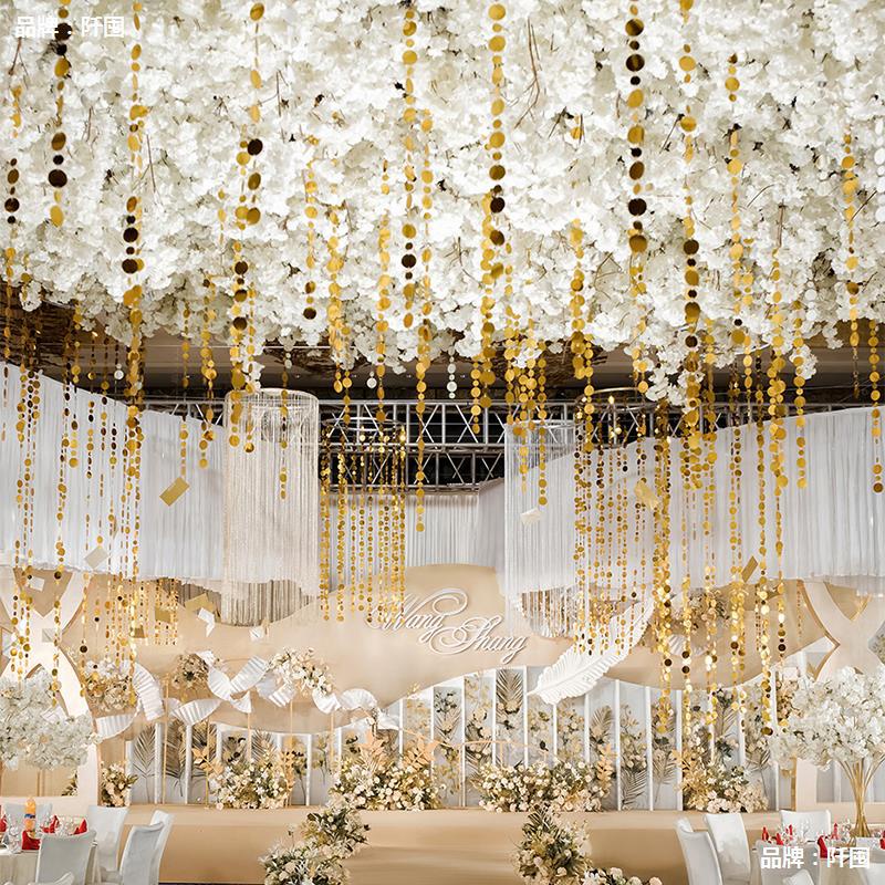 Dây sequin hạt làm rèm trang trí nền đám cưới, trần sân khấu, cửa hàng cửa sổ trang trí gian hàng - KEMSHOP K340