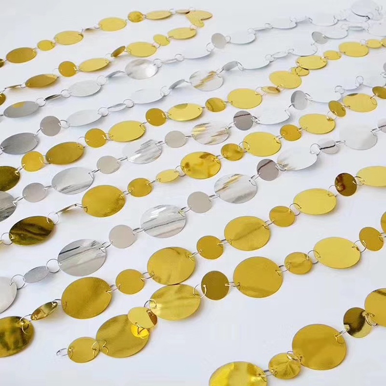 Dây sequin hạt làm rèm trang trí nền đám cưới, trần sân khấu, cửa hàng cửa sổ trang trí gian hàng - KEMSHOP K340