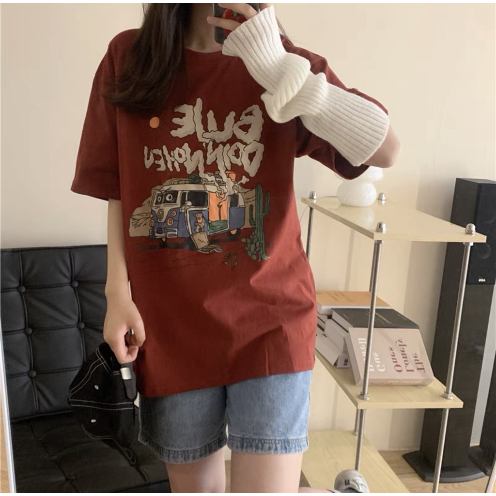 Áo Thun tay lỡ DLOFBOW Brand HAZEE Unisex 100% Cotton
