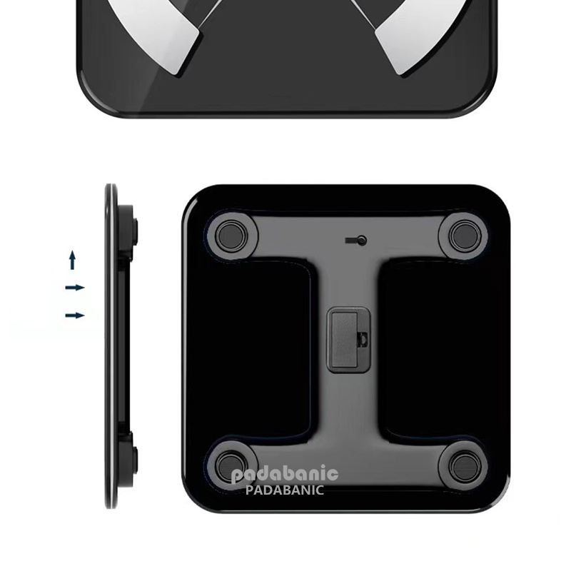 Ảnh Cân Điện Tử Padabanic 207 Cân Sức Khỏe Kết Nối Bluetooth Phân Tích Chỉ Số Cơ Thể Tặng Kèm Thước Dây Max 180kg 2