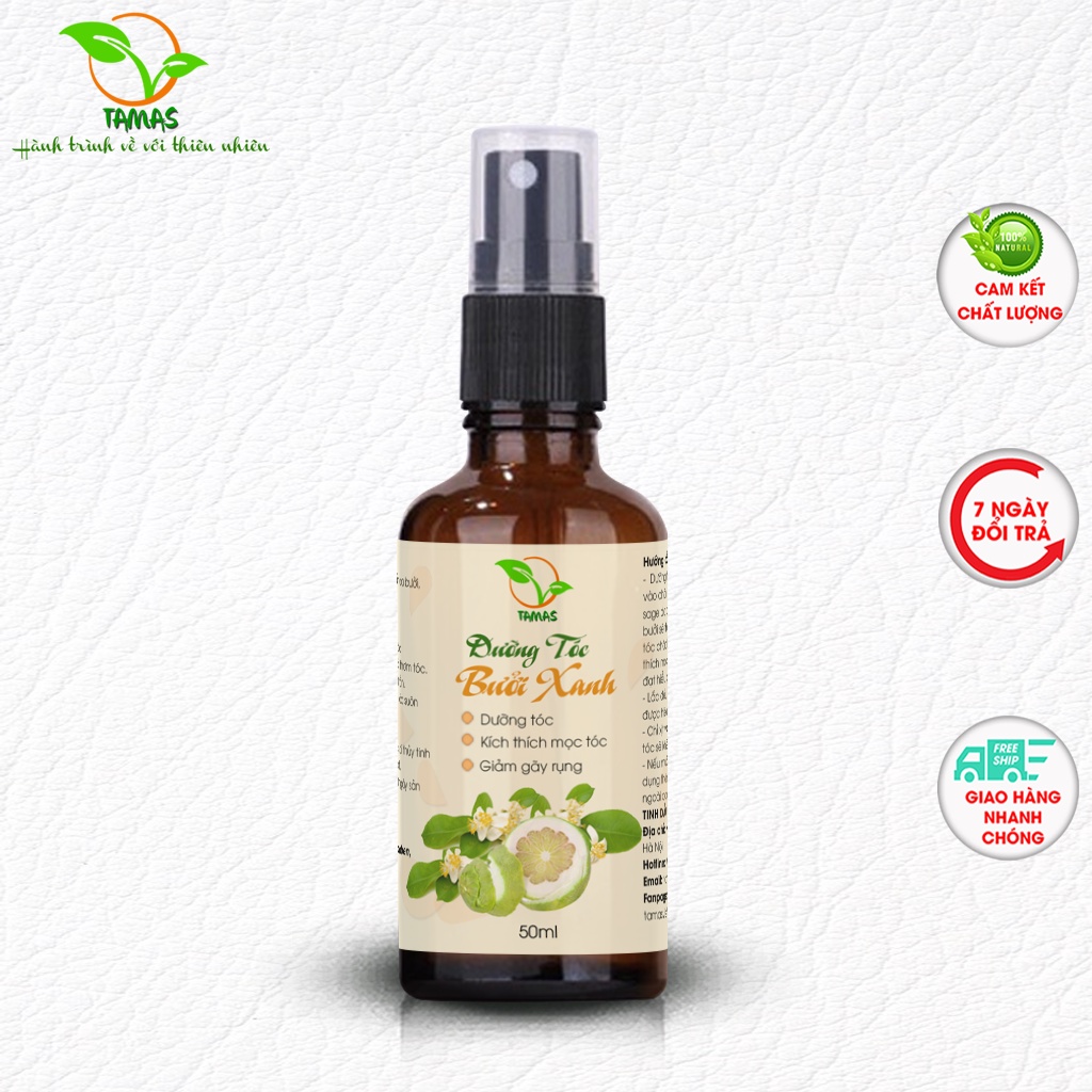 Ảnh Xịt dưỡng tóc từ hoa bưởi và tinh dầu vỏ Bưởi chai 50ml-100ml 1