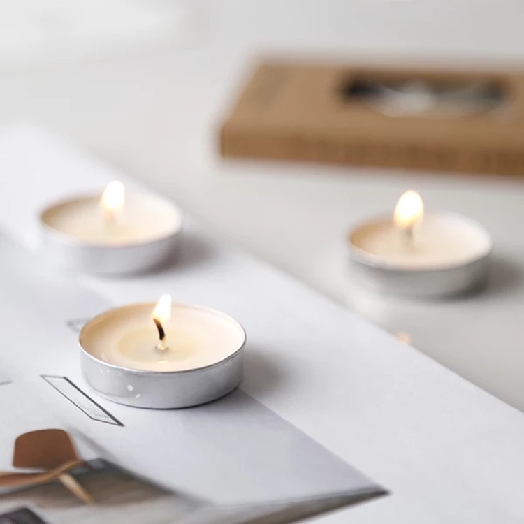 Nến Tealight trang trí tiệc, nến đốt đèn xông tinh dầu hộp 50 viên - KEMSHOP K341