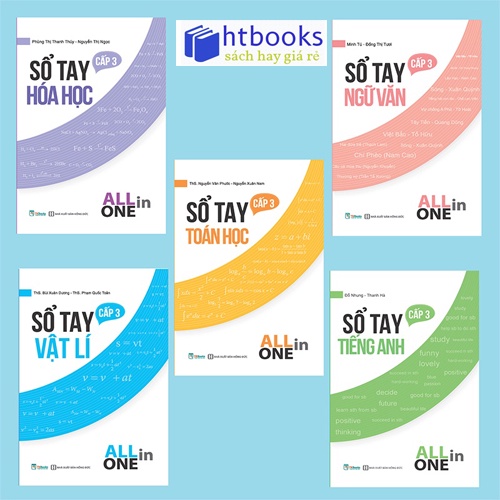 Ảnh Sách - Sổ tay All In One Toán, Lý, Hóa, Văn, Tiếng Anh Cấp 3  & 360 Động Từ Bất Quy Tắc và 12 Thì (Combo/Lẻ Tùy Chọn) 1