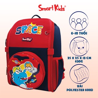Balo Chống gù Smartkids Dino Discovery dành cho bé tiểu học cấp 1 siêu nhẹ bền đẹp từ 5 đến 10 tuổi
